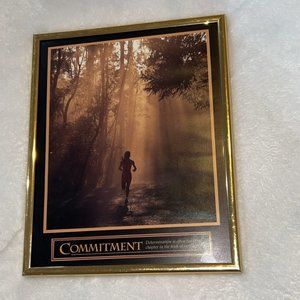 Inspirational thoughts On Commitment Framed and Perfect for any home! NEW!